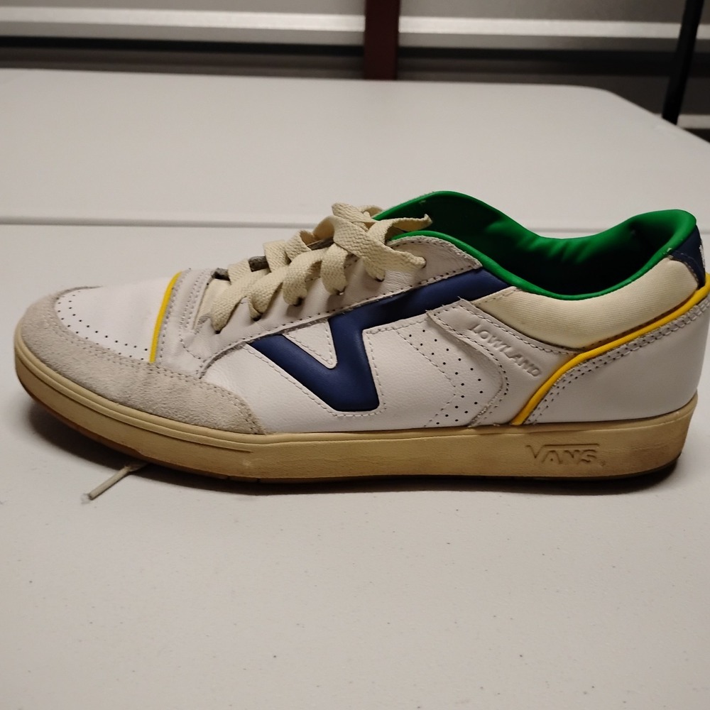 Vans Lowland CC ComfyCush Shoe Sneaker Mens 11 Multicolor Logo Serio Skater